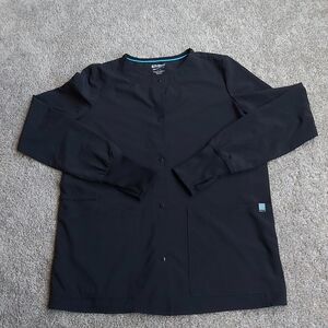 Scrubstar Black Lightweight Scrub Jacket